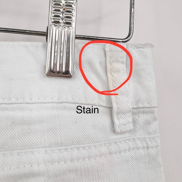 Michael Kors US 4 Womens White Distressed Low Rise Izzy Cropped Skinny Jeans - Picture 9 of 14